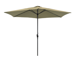 Parasol Gemini Olijfgroen Ø 3 meter, incl voet